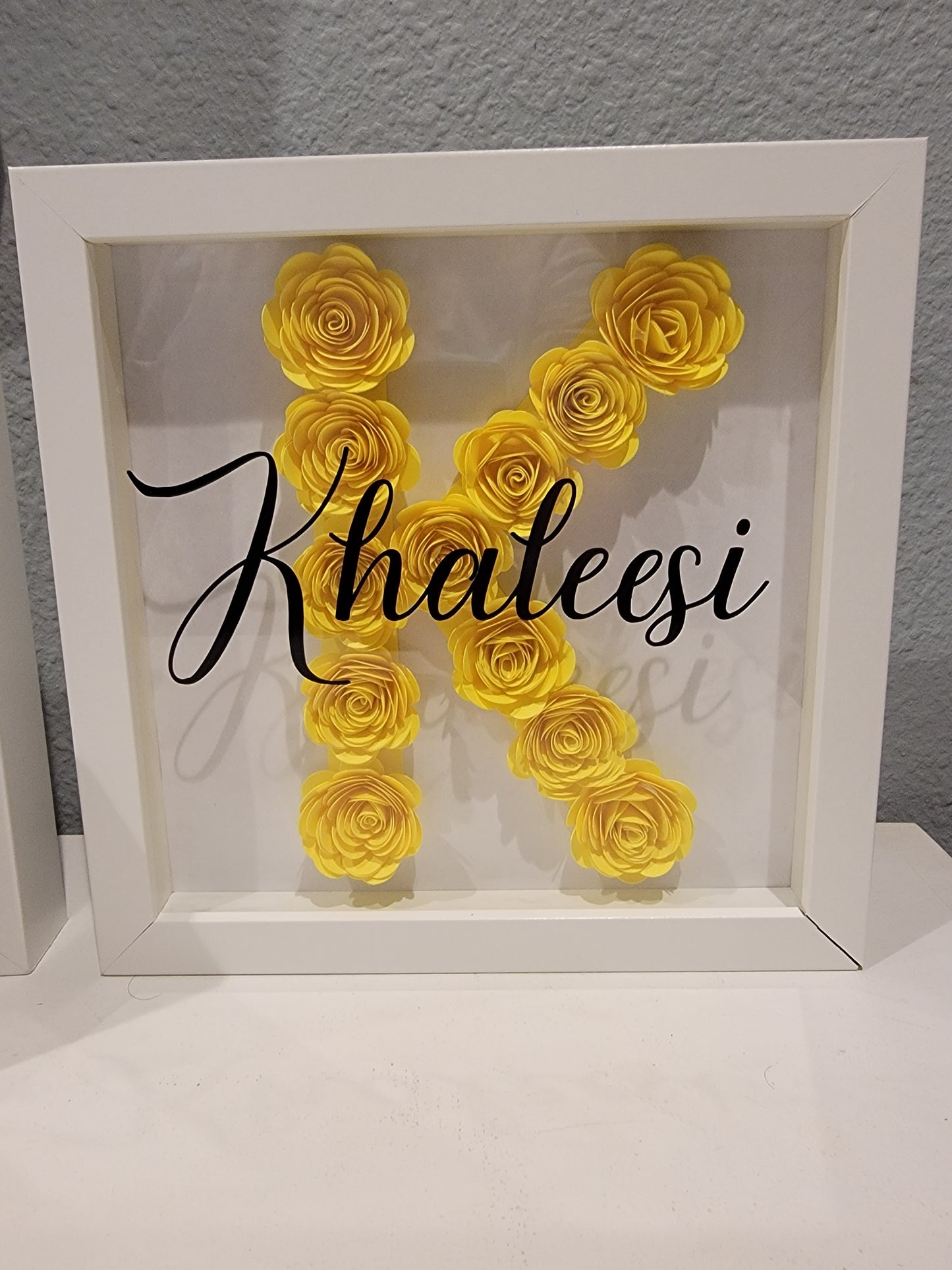 Custom Letter Initial Flower Box