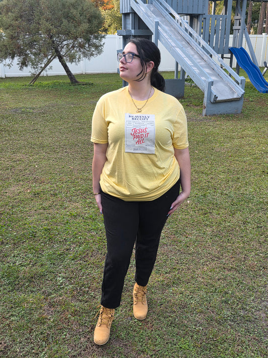 "Heavenly Receipt – Paid in Full” Tee
