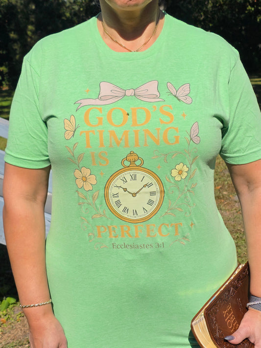 “God’s Timing Is Perfect” – Ecclesiastes 3:1 Tee